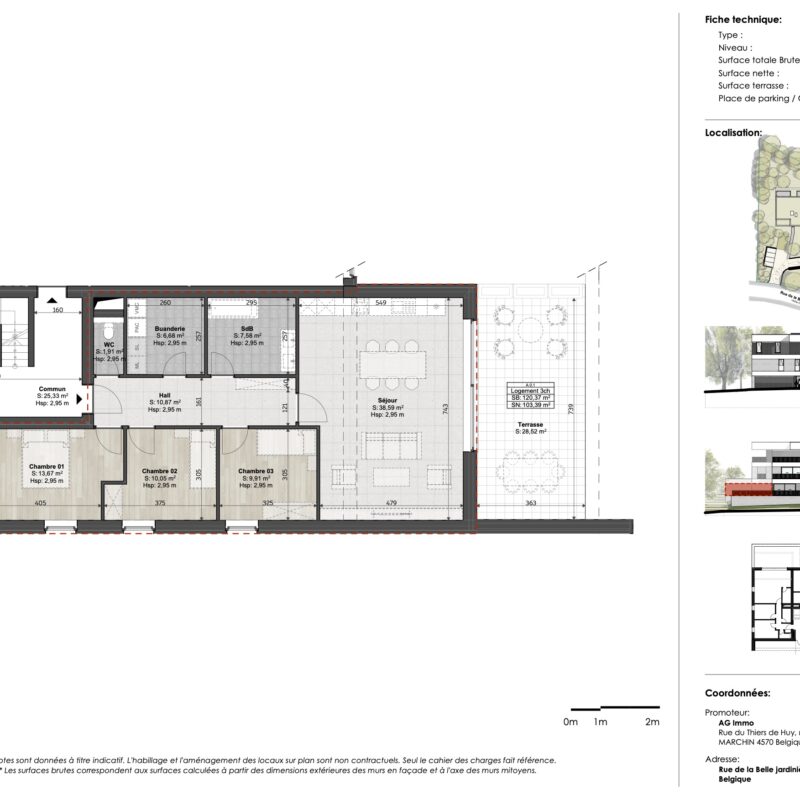 Appartement A0.1 belle jardinière à Angleur