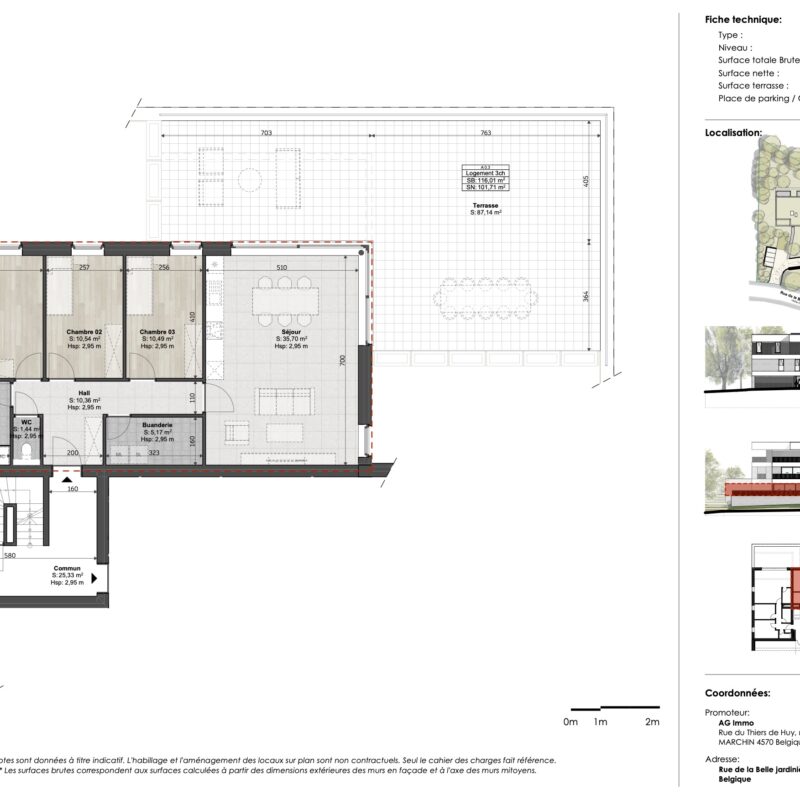 Appartement A0.3 belle jardinière à Angleur