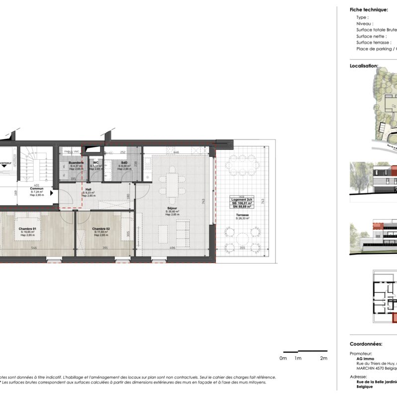 Appartement A2.2 belle jardinière à Angleur